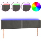  LED uzglavlje tamnosivo 183x16x78/88 cm baršunasto | shoptok.hr