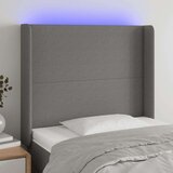  Uzglavlje tamnosivo 103 x 16 x 118/128 cm od tkanine Cijene