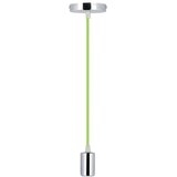  Napajni kabl 1xE27/60W/230V zelena/sjajni hrom | Eponuda.com