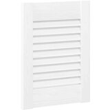 vidaXL Vrata za omarico z letvicami 2 kosa bela 39,5x29,5 cm | Shoptok.si