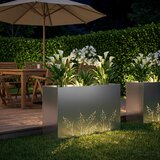  Vrtna saksija Srebrna 80 x 20 x 49 cm Pocinčani čelik | shoptok.hr