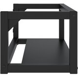  Zidni okvir za kupaonski umivaonik crni 79x38x31 cm željezni | Eponuda.com