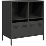  Komoda crna 68x39x73,5 cm hladno valjani čelik | Shoptok.si