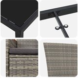  Vrtni set za objed 3 kom. Siva Čelik s prahom premazan | shoptok.hr