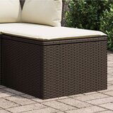 Maison Chic Vrtni stolček - Vrtni stoli z blazino rjav 55x55x37 cm poli ratan JS827, (21878360) | Shoptok.si