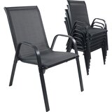 Gardenson Set Vrtnih Stolov Sonlas, Antracit, 6 Kos | Shoptok.si