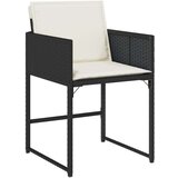  Set za blagovanje na otvorenom s jastučićima crni poli ratan | shoptok.hr