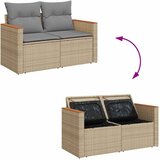  6-dijelni set vrtnih sofa s jastucima bež od poliratana bagrem | shoptok.hr