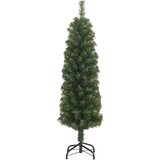 vidaXL Umestno božično drevo Zelena 120 cm PVC in Jeklo in Plastika | Shoptok.si
