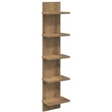  Zidna polica Hrast artisan 22 x 15 x 100 cm Konstruirano drvo - Hrast artisan 1 22 x 15 x 100 cm (5 etaža) | shoptok.hr