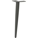  Noge za klub stolić konusnog oblika 4 kom antracit 42-43 cm čelik | shoptok.hr