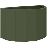 Cvetlično korito Oljčno zelena 60 x 30 x 35 cm Jeklo, (5000207701) | Shoptok.si