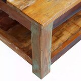  Stolić za kavu od masivnog obnovljenog drva 90 x 45 x 35 cm | shoptok.hr