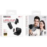 Borofone Lavalier bežični mikrofon BFK17 Lemai Type C crni - 2 komada | shoptok.hr