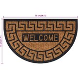  Predpražnik polkrožen 45x75 cm guma in kokosova vlakna | Shoptok.si