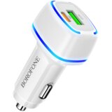 Mercury Auto Punjač BOROFONE BZ14A dual port PD20W+QC3.0 USB + Type-C ambient light car white | Eponuda.ba