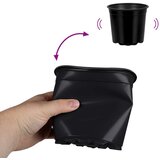  Lonac za cvijeće 100 pcs Crna Ø 15 x 12.5 cm Plastika | shoptok.hr