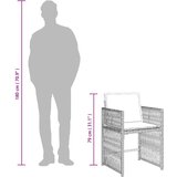  15-dijelni vrtni blagovaonski set s jastucima svijetlosivi | shoptok.hr