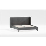 Ropez Tamno sivi tapecirani krevet s podnicom 90x200 cm Basti – Cijene