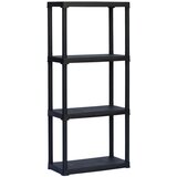  Plastični regal 133X60X30 cm, 20kg / POLICA, 4 POLICE | shoptok.hr