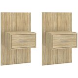  Zidni noćni ormarići 2 kom boja hrasta sonome | shoptok.hr