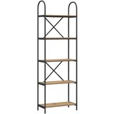 vidaXL Knjižna polica artisan hrast 60 x 30 x 183 cm Konstruiran les | Shoptok.si