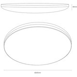  LED plafonsko svetlo HUGO LED/12/18/24W/230V 3000/4000/6500K prečnik 30 cm IP54 belo | Eponuda.com