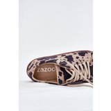 Zazoo Women's Suede Barefoot Sneakers With Stripes | shoptok.hr
