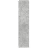 Pregrada regal za knjige 3 razine sivi 123x29x123 cm drveni | Eponuda.com