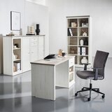 Hom`in PISARNIŠKI REGAL 50,6/209,2/43 cm siva, bela | Shoptok.si