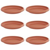  Kružni Pladanj za Cvijeće 6 pcs Crvena cigla Ø 14 x 2 cm | shoptok.hr