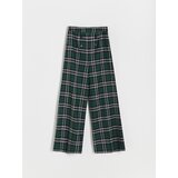Reserved - Elegantne karirane hlače - šaren | shoptok.hr