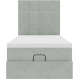 vidaXL okvir za krevet s madracima svjetlosivi 80x200 cm baršunasti | shoptok.hr