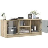 vidaXL TV ormarić sa staklenim vratima boja hrasta sonome 102x37x42 cm | shoptok.hr