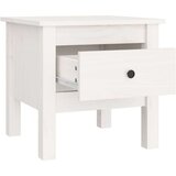 vidaXL Bočni stolić bijeli 40 x 40 x 39 cm od masivne borovine | shoptok.hr