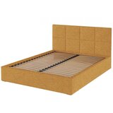 MESONICA Oker žuti tapecirani bračni krevet s prostorom za odlaganje s podnicom 140x200 cm Bufo – | shoptok.hr