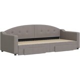  Dnevni krevet na razvlačenje smeđesivi 80 x 200 cm od tkanine | shoptok.hr