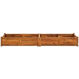 Posuda Visoka greda iz akacijevega lesa 200x50x25 cm, (20693281) | Shoptok.si