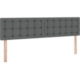  LED krevet za pohranu s madracem Tamnosiva 160 x 200 cm Tkanina | shoptok.hr