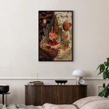  Slika - Frida Kahlo – The Love Embrace of the Universe the Earth (Mexico) Myself Diego and Señor Xolotl 40x60 U crnom drveno | shoptok.hr
