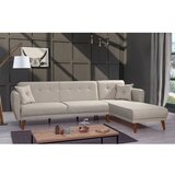 Atelier Del Sofa Bež raztegljiva kotna sedežna garnitura Aria – cene