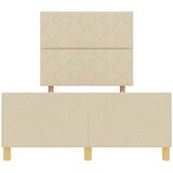  Krevetna konstrukcija s uzglavljem Krema 120 x 200 cm tkanina | shoptok.hr