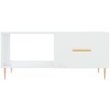  Stolić za kavu sjajni bijeli 90 x 50 x 40 cm konstruirano drvo | shoptok.hr