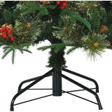 vidaXL Umetno Zložljivo Božično Drevo Zelena 180 cm PE in PVC | Shoptok.si