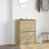 Ormarić za cipele s 2 ladice boja hrasta 80x42x108 cm | shoptok.hr