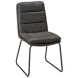 Bessagi Home stol kona, temno siva, mikrovlakna | Shoptok.si