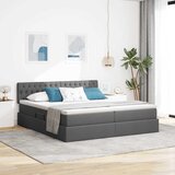  s od storage Tamno siva 200 x 200 cm Lažna koža | shoptok.hr