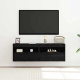 TV zidni ormar s LED svjetlima 2 pcs Crni hrast 60 x 30 x 40 cm | shoptok.hr