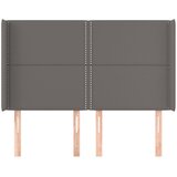  Uzglavlje s ušima sivo 147x16x118/128 cm od umjetne kože | Eponuda.ba