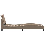  Okvir kreveta s LED svjetlima cappuccino 90x200 cm umjetna koža | shoptok.hr